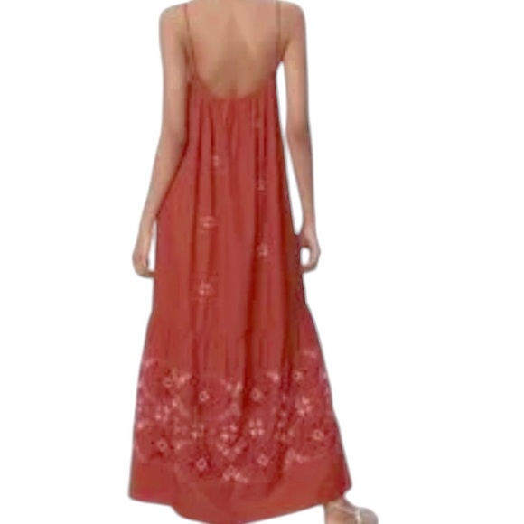 Zara Embroidered Maxi Dress - Picture 2 of 10